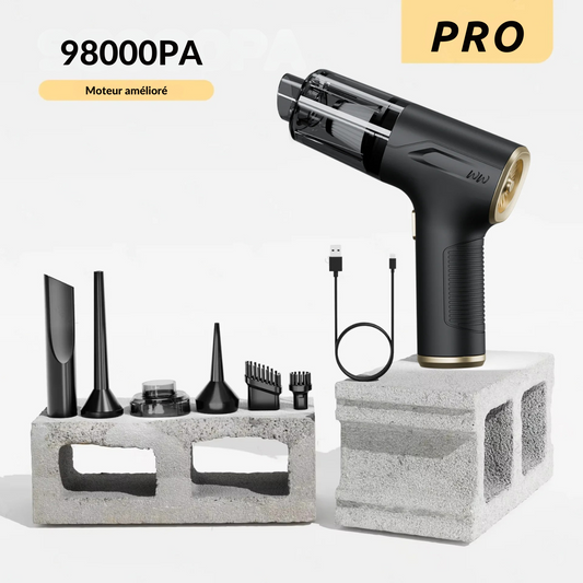 Aspirateur Voiture Sans Fil PRO – Aspirateur à Main Puissant & Portable pour Auto
