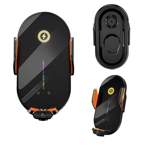 Support Téléphone Voiture Sans Fil – Chargeur Induction 66W à Détection Infrarouge