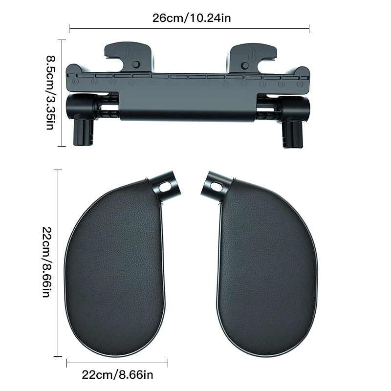 Coussin Appui-Tête Voiture – Soutien Cervical pour Passager et Longs Trajets