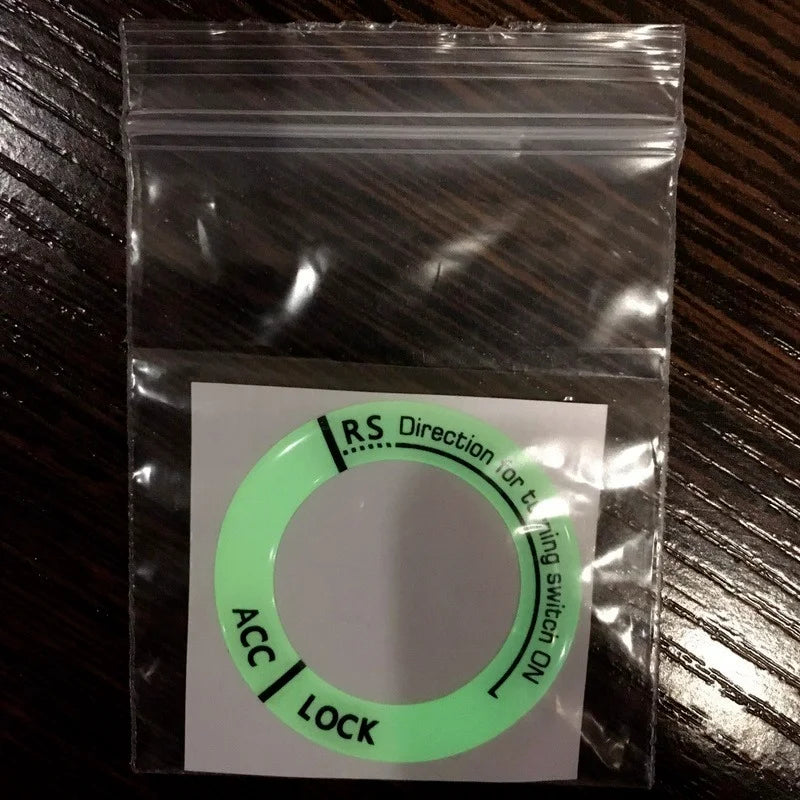 Sticker Lumineux pour Clé de Contact – Autocollant Fluorescent 3D pour Voiture & Moto
